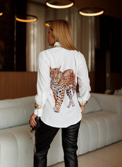 CAMISA FELINE BLANCA