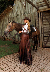 FALDA RANCH MARRÓN
