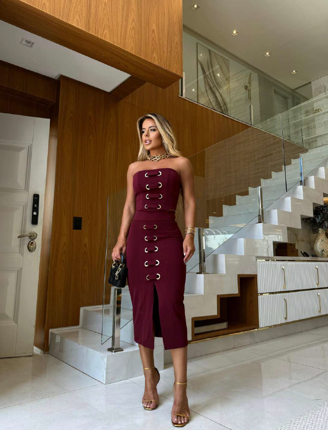 CONJUNTO VIOLLETA VINO